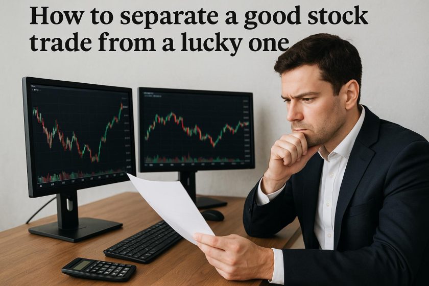 How to separate a good stock trade from a lucky one